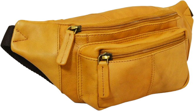 Classic Waist Pack Pouch Bumbag made of Genuine Quality Leather